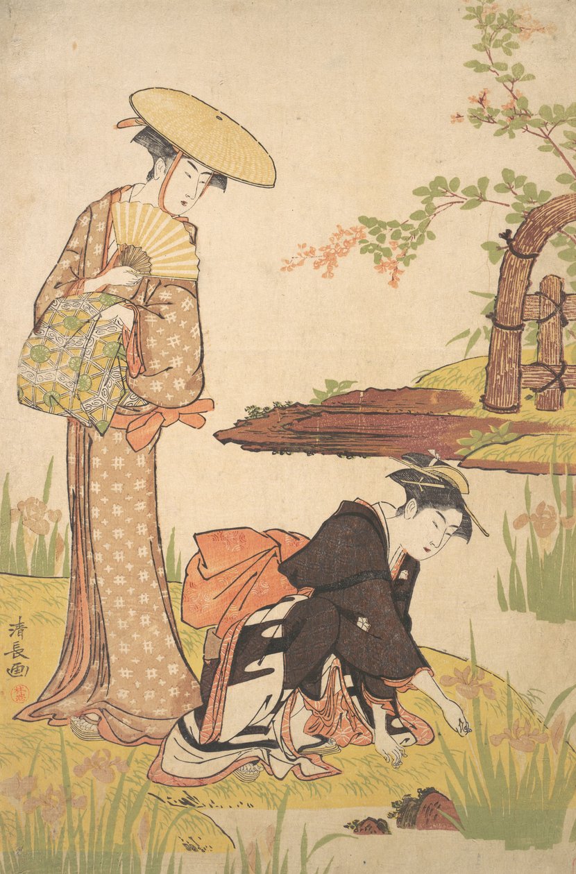 De Irissentuin door Torii Kiyonaga