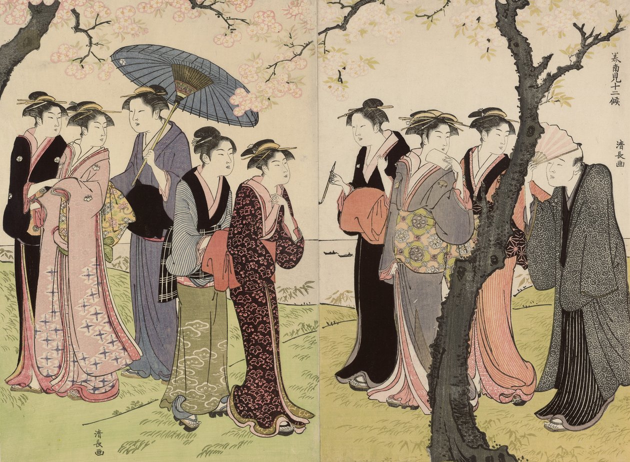 De Derde Maand door Torii Kiyonaga