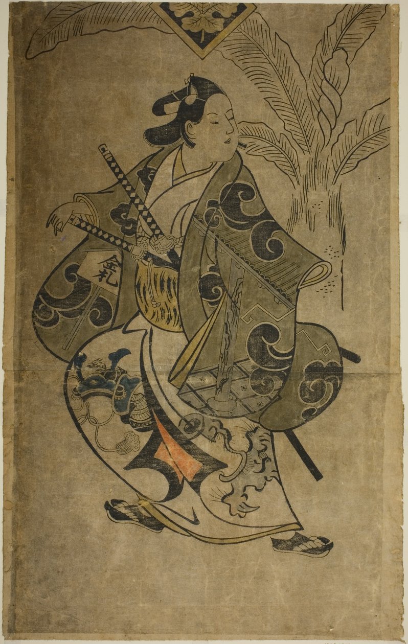 De acteur Shinomiya Heihachi door Torii Kiyonobu I