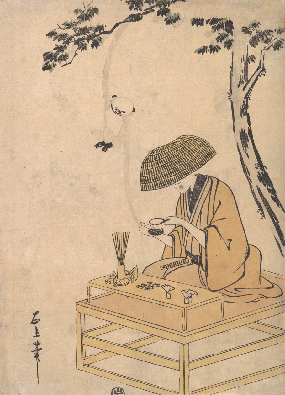 Het vergrootglas door Toriyama Sekien