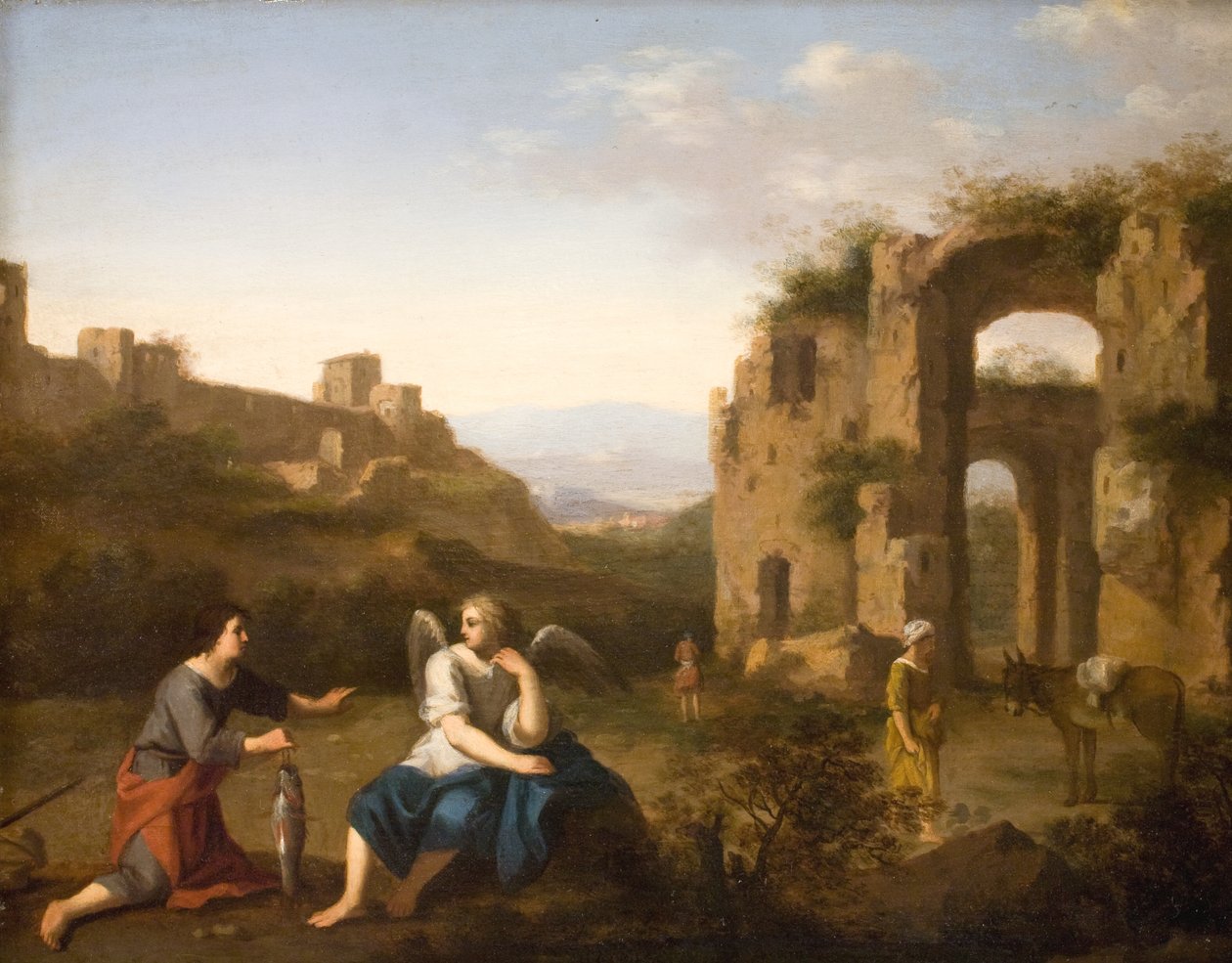 Tobias en de engel door Toussaint Gelton