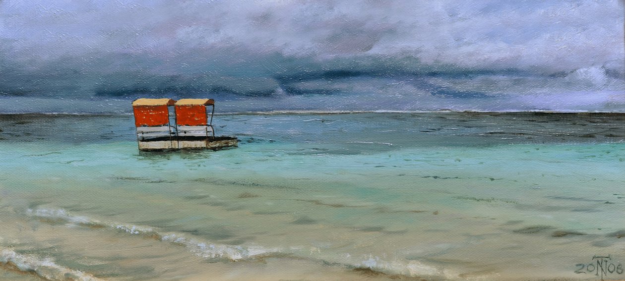 Reddingspost, Mauritius, 2008 door Trevor Neal