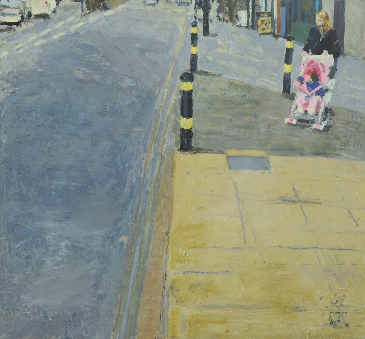 Straatschilderij, 2018 (olieverf op doek) door Trevor Burgess