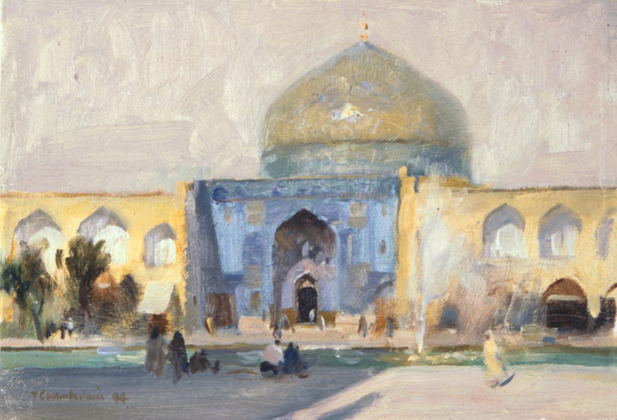 Middag, Damesmoskee, Isfahan door Trevor Chamberlain