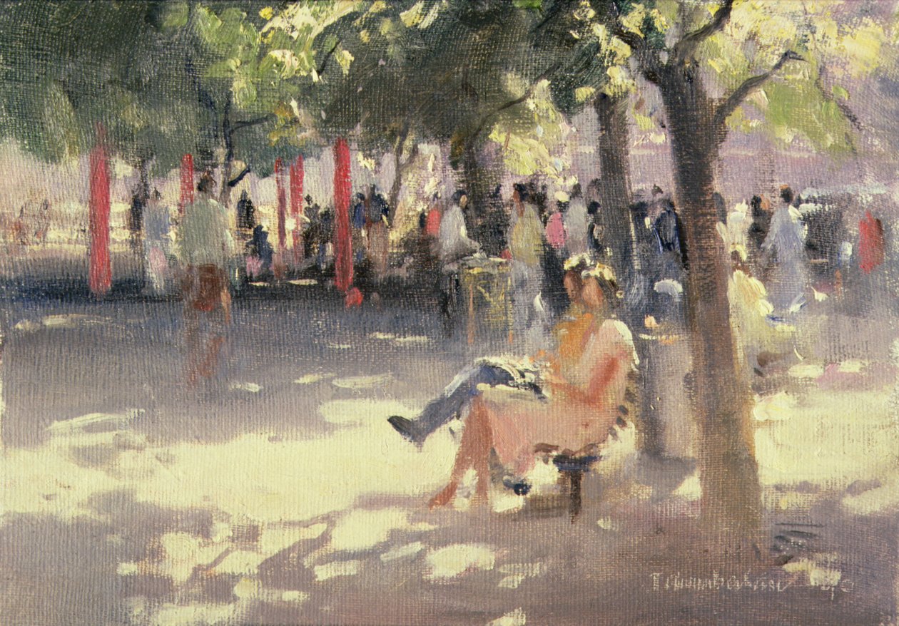 Onder de bomen, South Bank door Trevor Chamberlain