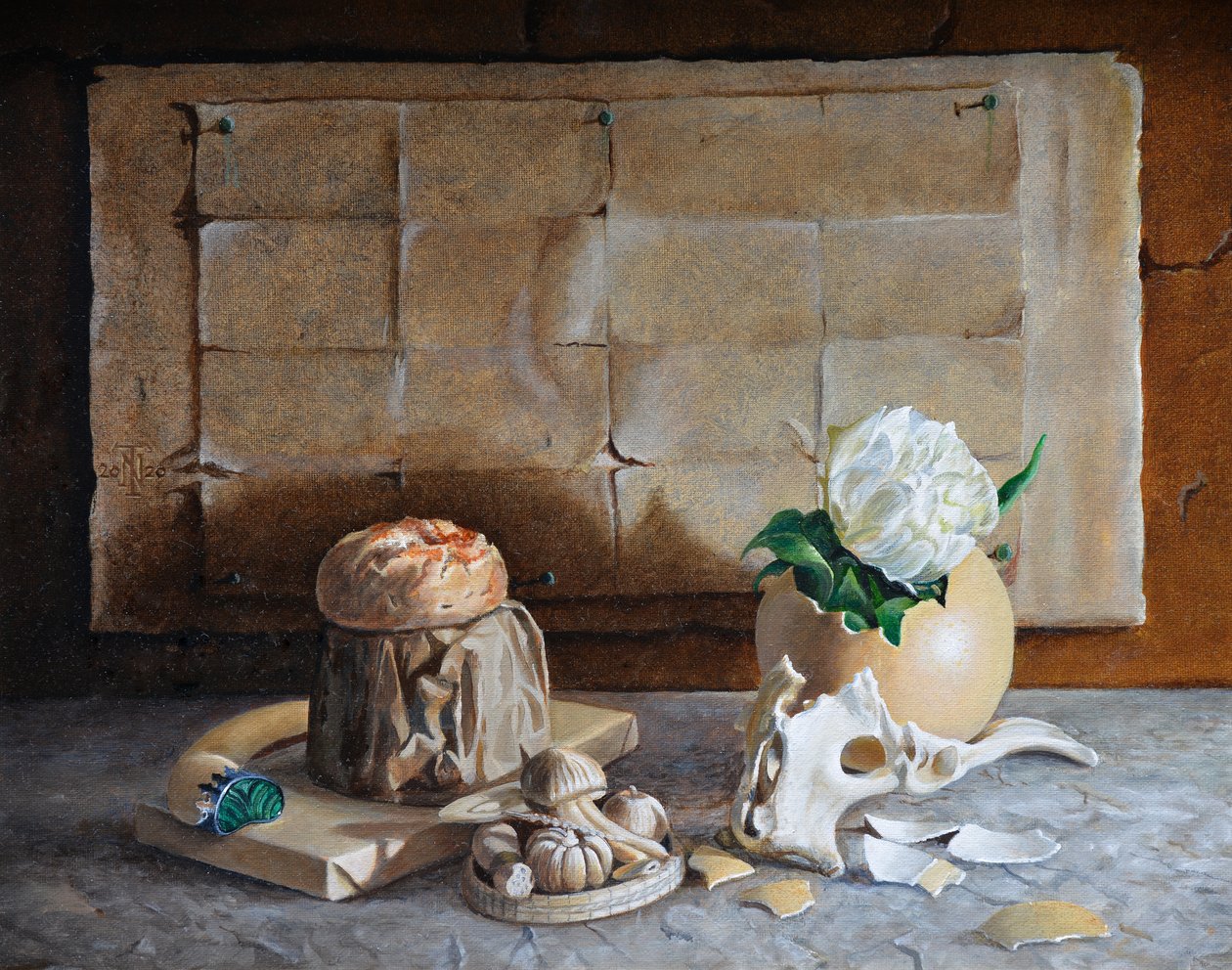 Struisvogelei door Trevor Neal