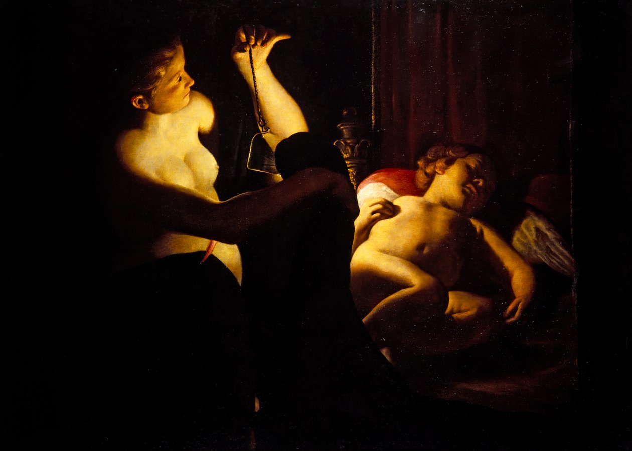 Cupido & Psyche door Trophime Bigot