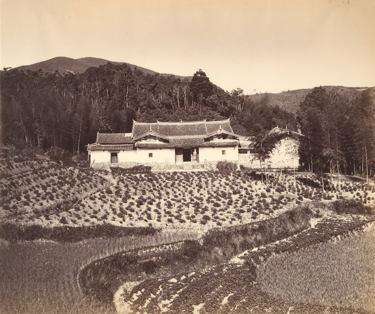 Theeveld & Josshuis bij Peling, ca. 1869 door Tung Hing.
