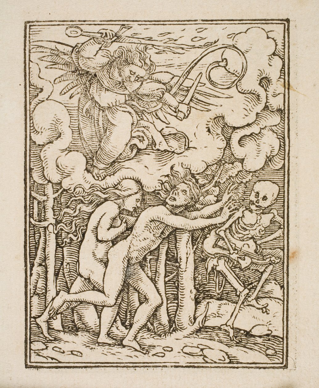 Maria Magdalena knielend bij een kruis door Ubekendt