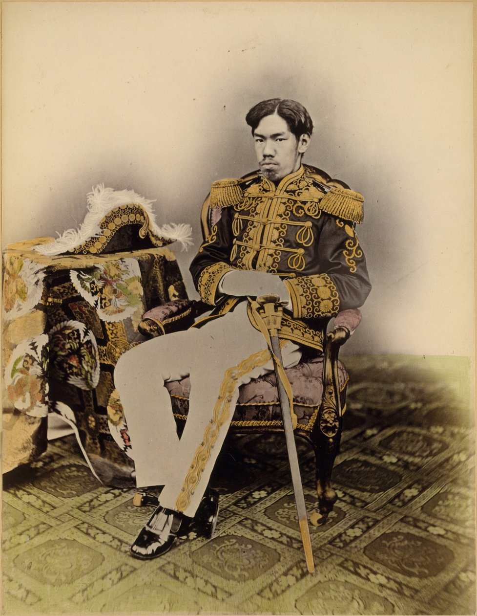 Mutsuhito, de Meiji-keizer, 1872 door Uchida Kuichi