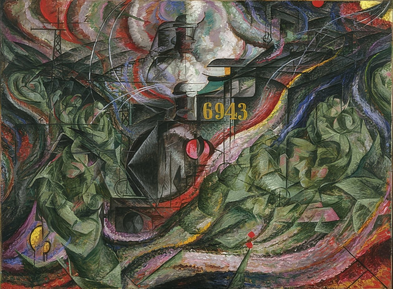 Stemmingen I: De afscheidsgroeten door Umberto Boccioni