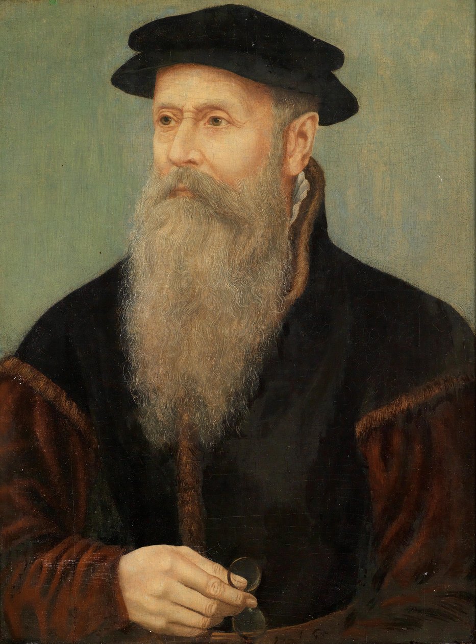 Portret van een geleerde door Unbekannt Unbekannt