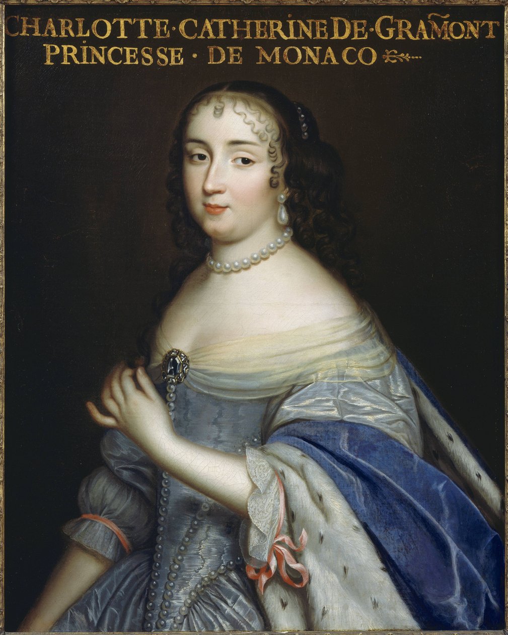 Catherine-Charlotte de Gramont (1638-1678), Prinses van Monaco en Hertogin de Valentinois, en minnares van de Franse koning Lodewijk XIV door Unbekannt Unbekannt