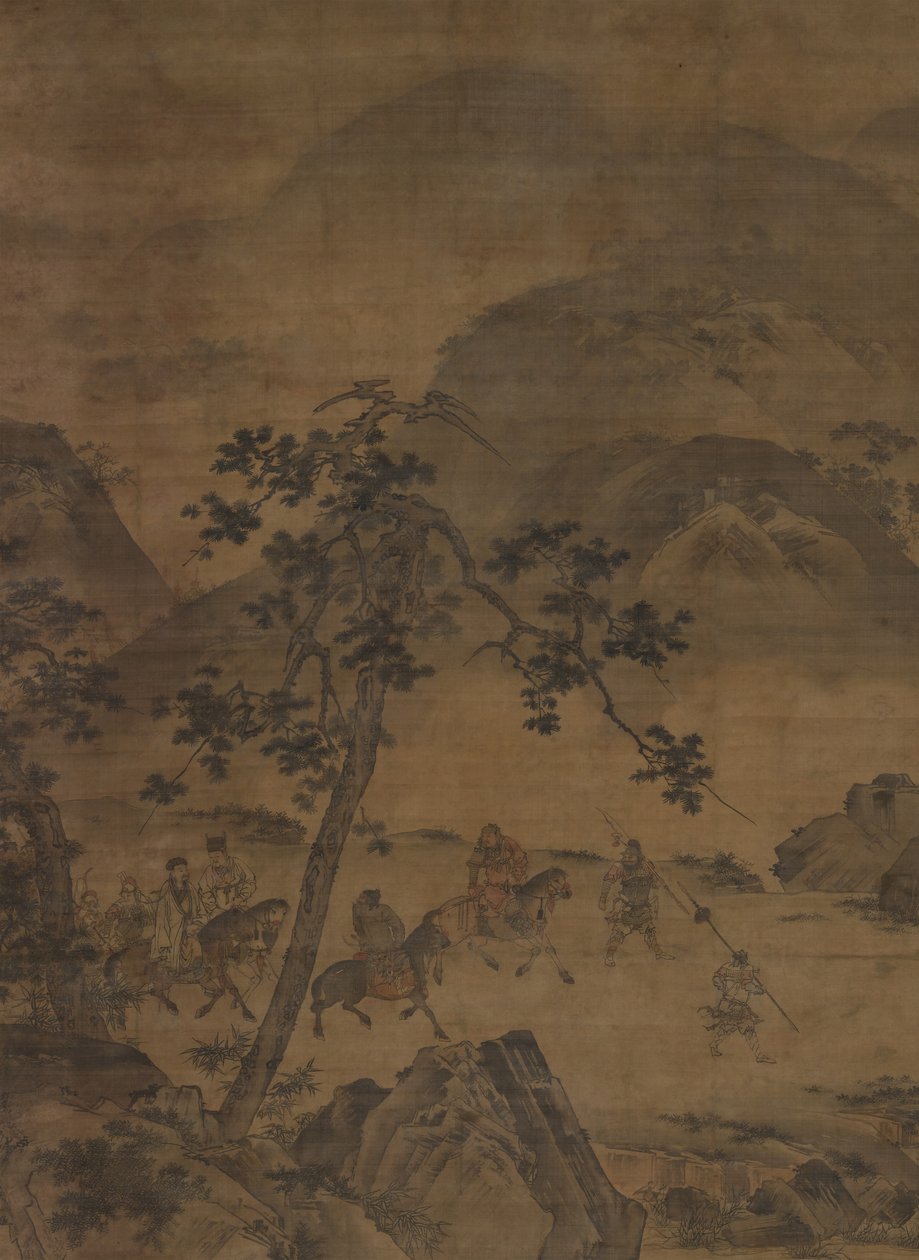 Kongming verlaat de bergen door Unbekannt Unbekannt