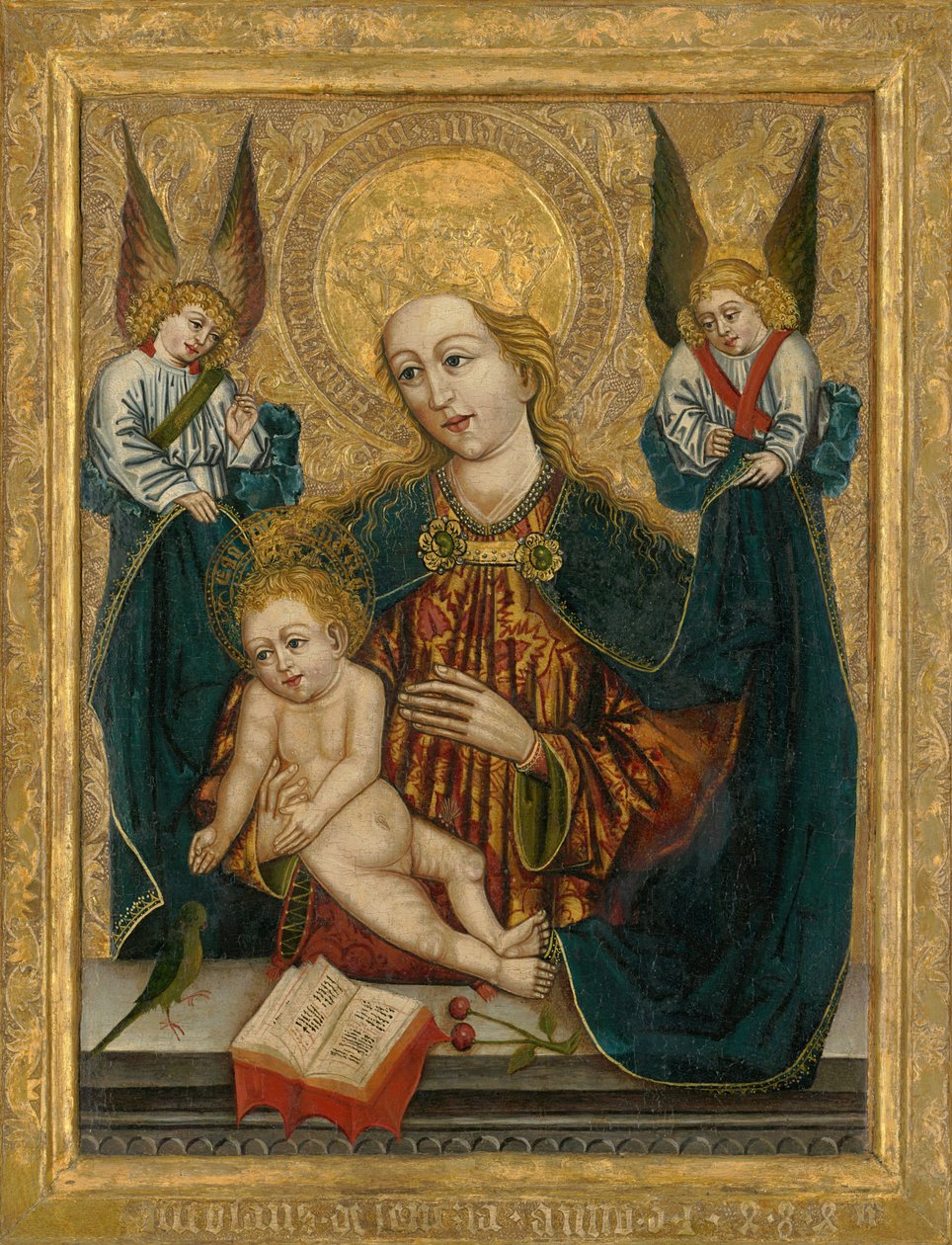 Madonna met engelen uit Poprad door Unbekannt Unbekannt