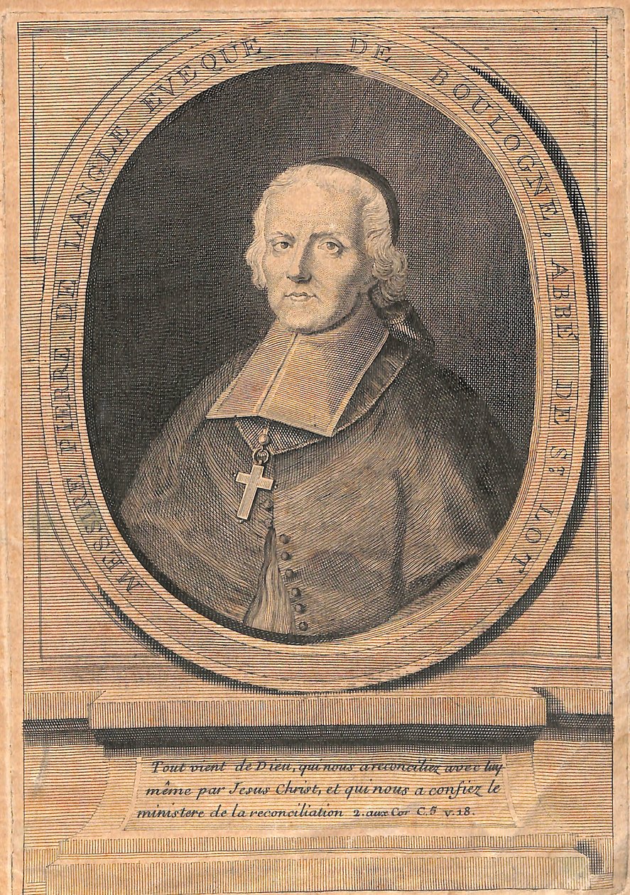 Portret van Monseigneur Pierre de LANGLE door Unbekannt Unbekannt