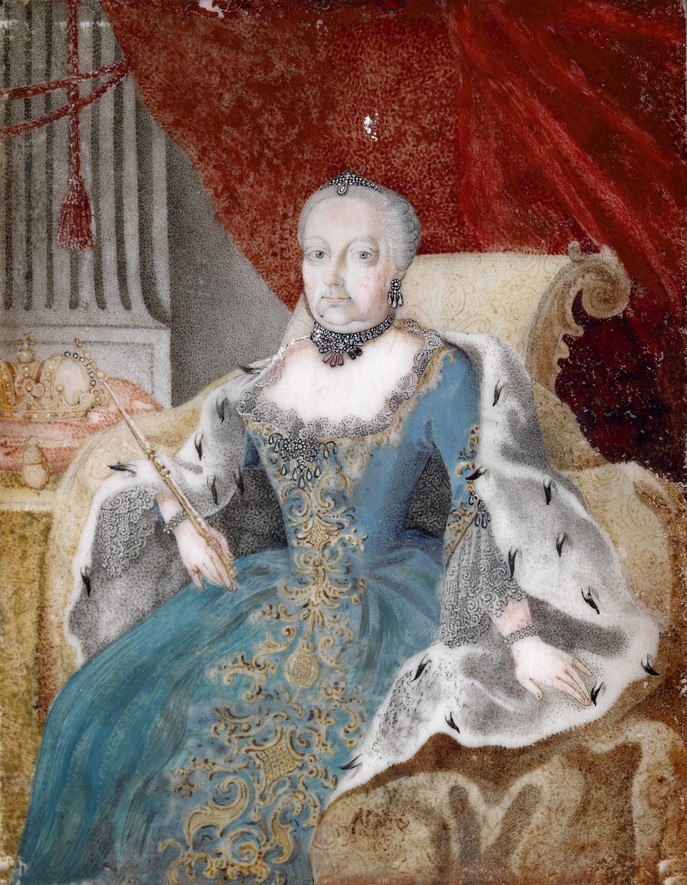 Portret van Maria Theresia (1717-1780) door Unbekannt Unbekannt