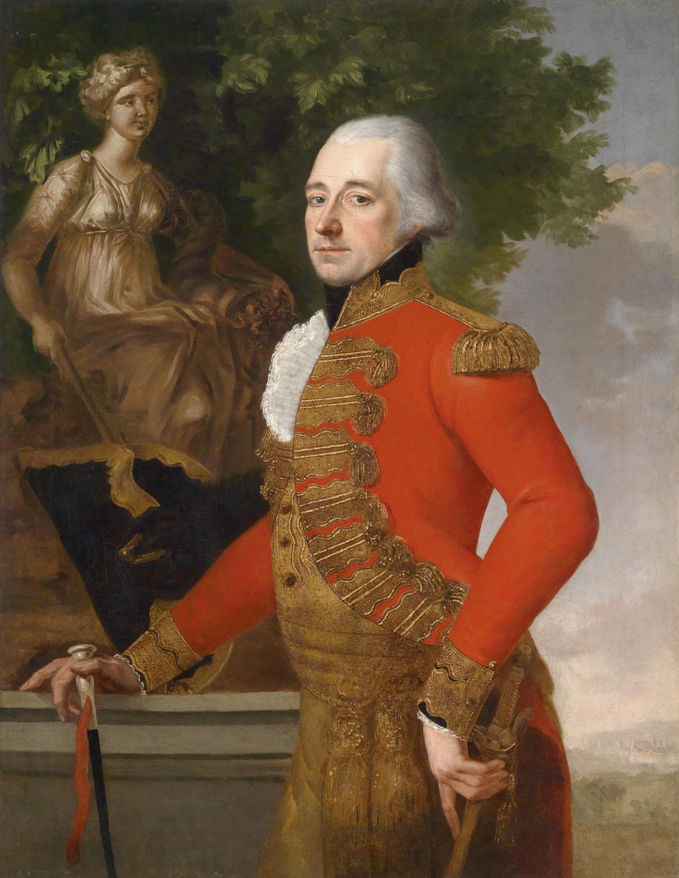 Portret van een man door Unbekannt Unbekannt
