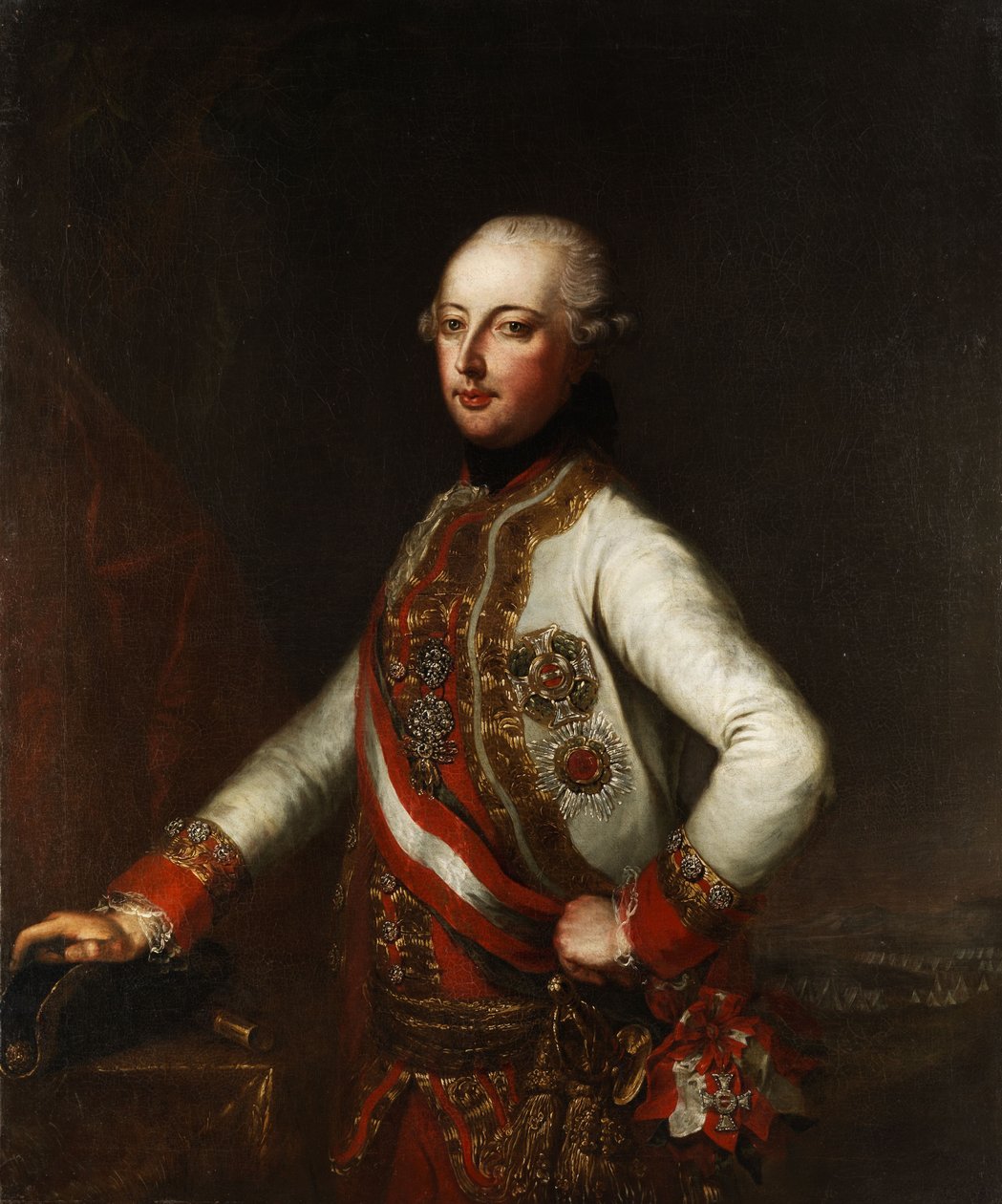 Portret waarschijnlijk Joseph II, Rooms-Duitse keizer door Unbekannt Unbekannt