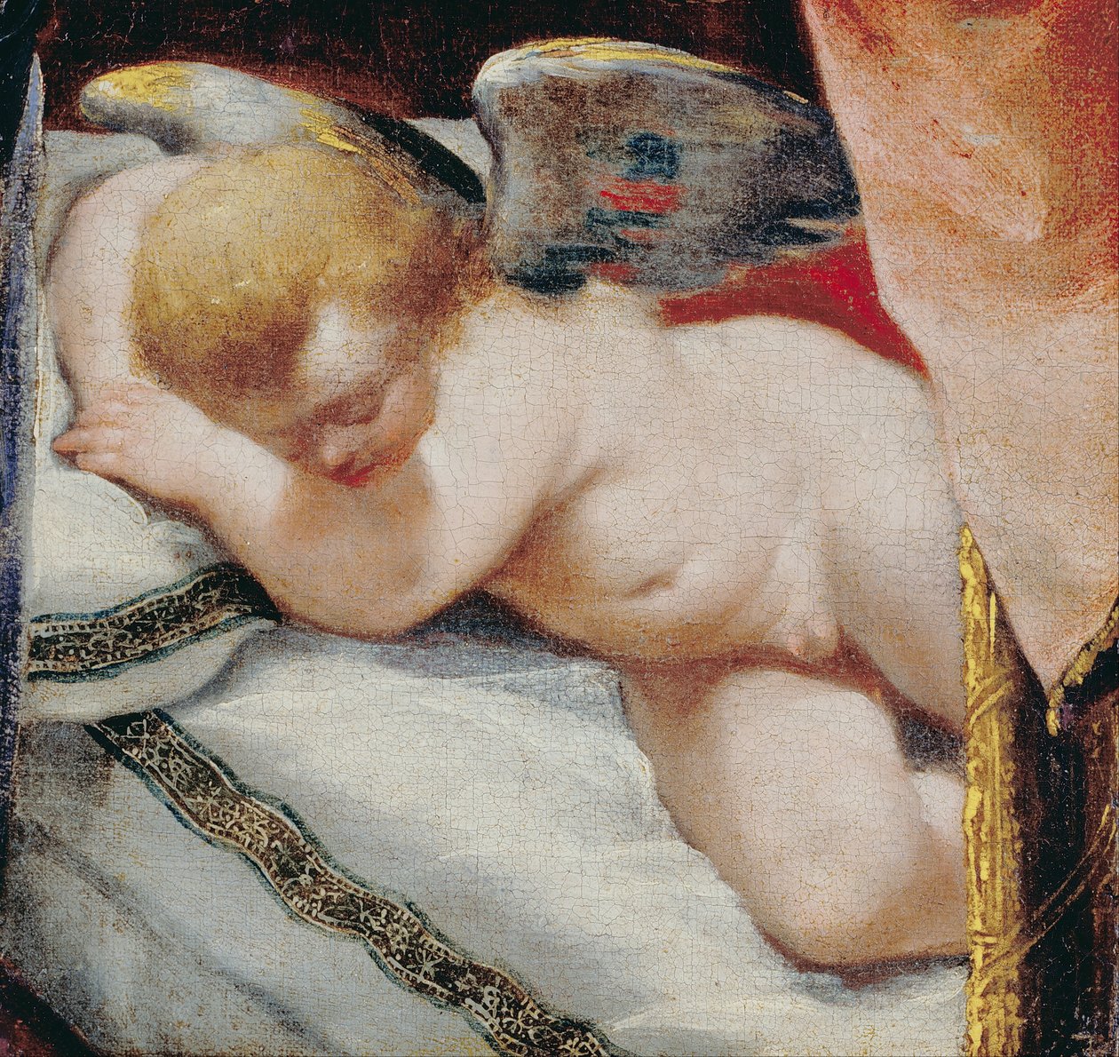 Slapende Cupido door Unbekannt Unbekannt