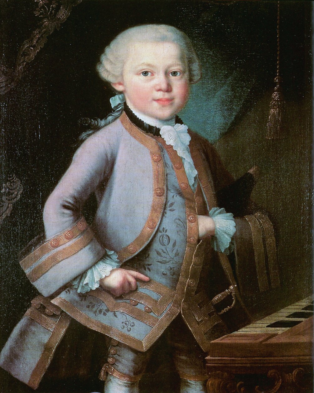 De jongen Mozart door Unbekannt Unbekannt