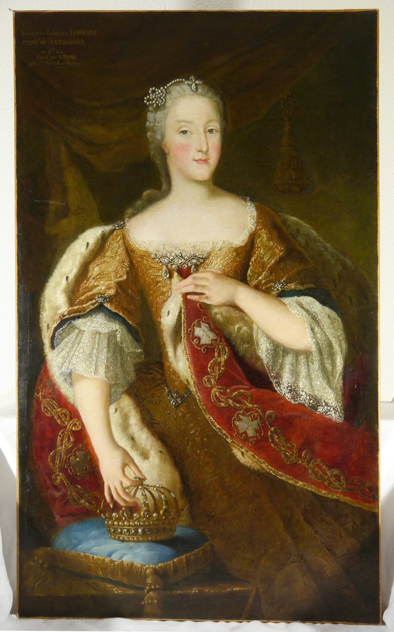 Portret van koningin Elisabeth Therese van Sardinië door Unbekannt Unbekannt