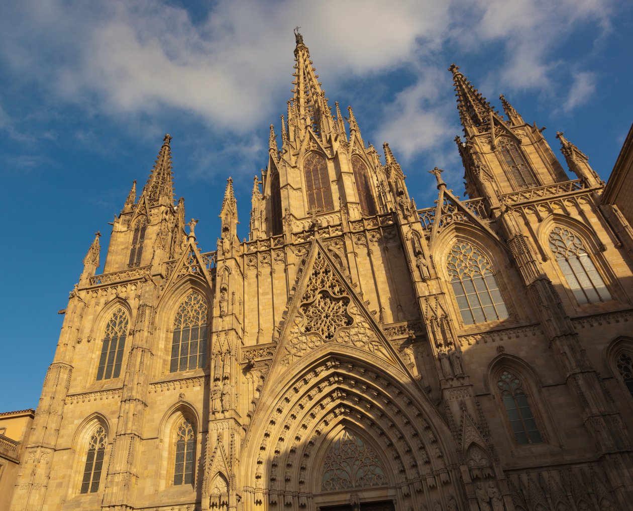 Barcelona, Spanje. De gotische kathedraal. door Unbekannt Unbekannt