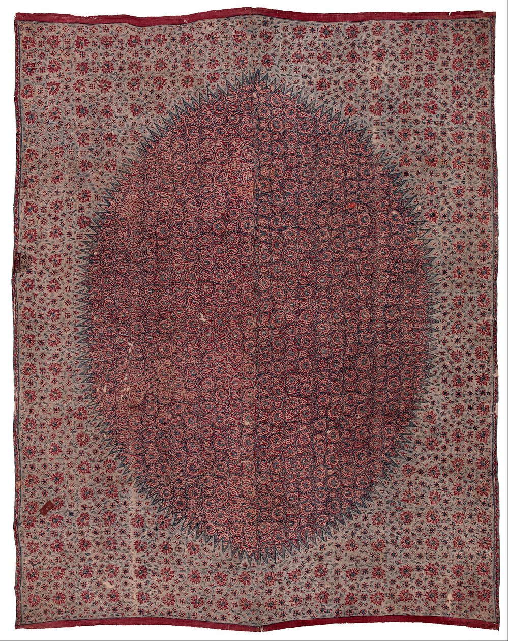Ceremonieel doek en heilig erfstuk (dodot) met bloemen chintz ontwerp door Unbekannt Unbekannt