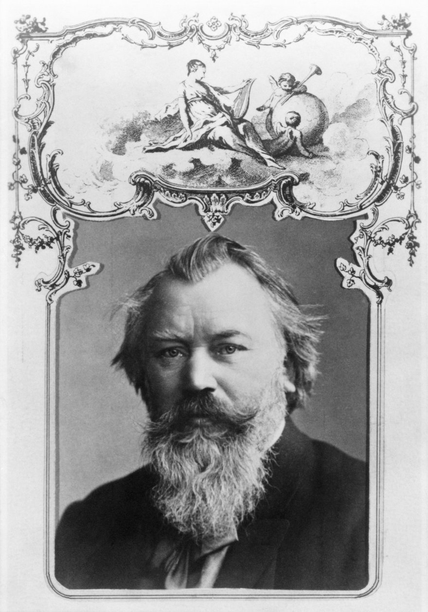 Johannes Brahms (1833-97) door Unbekannt Unbekannt