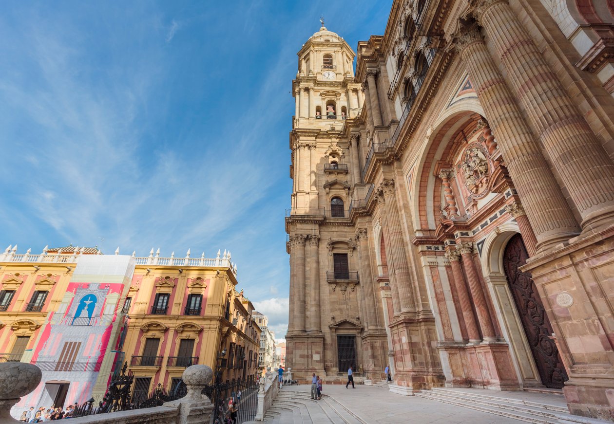Malaga, Costa del Sol, Spanje. Kathedraal. door Unbekannt Unbekannt
