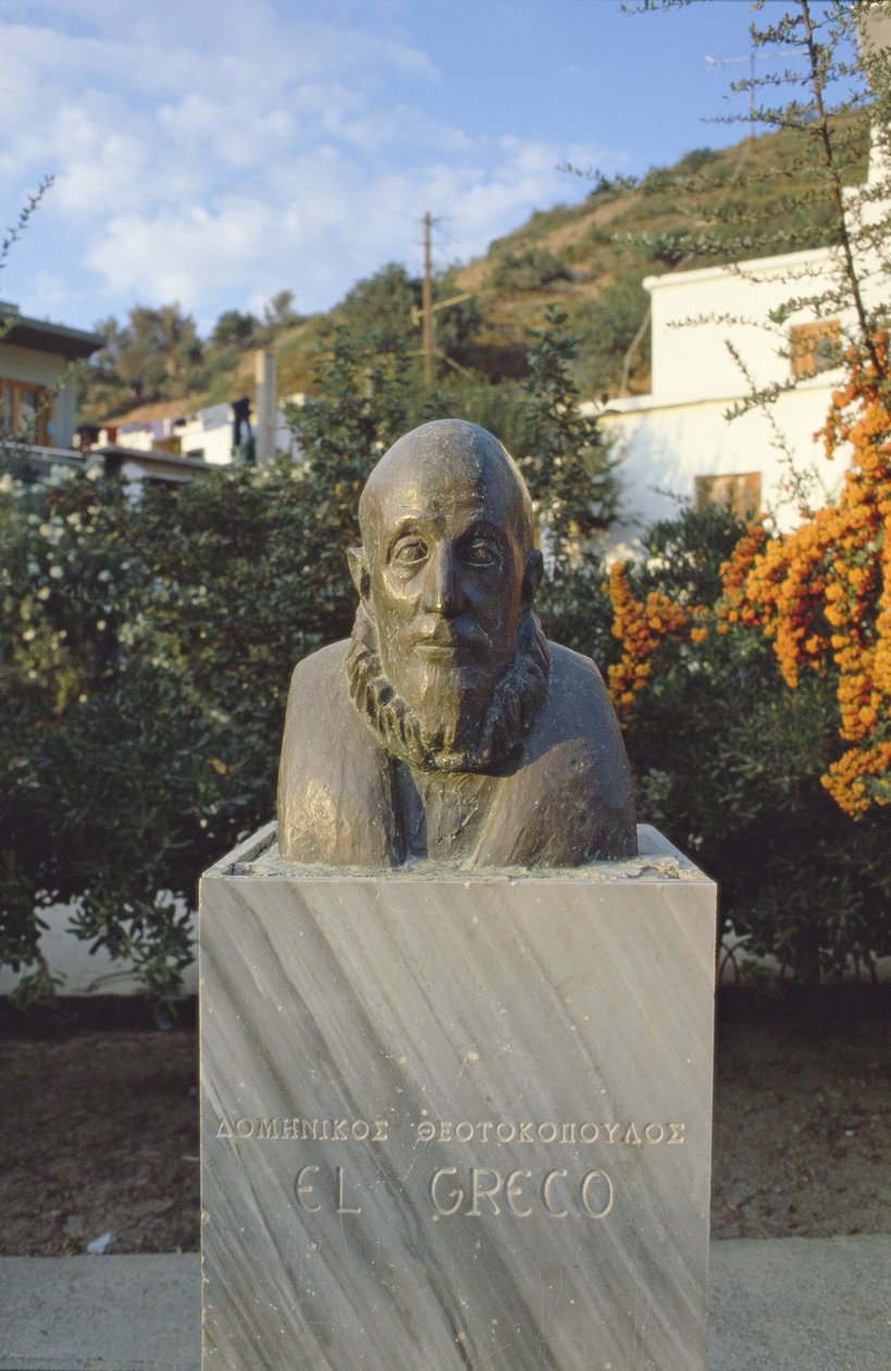 Monument voor El Greco (1541-1614) door Unbekannt Unbekannt