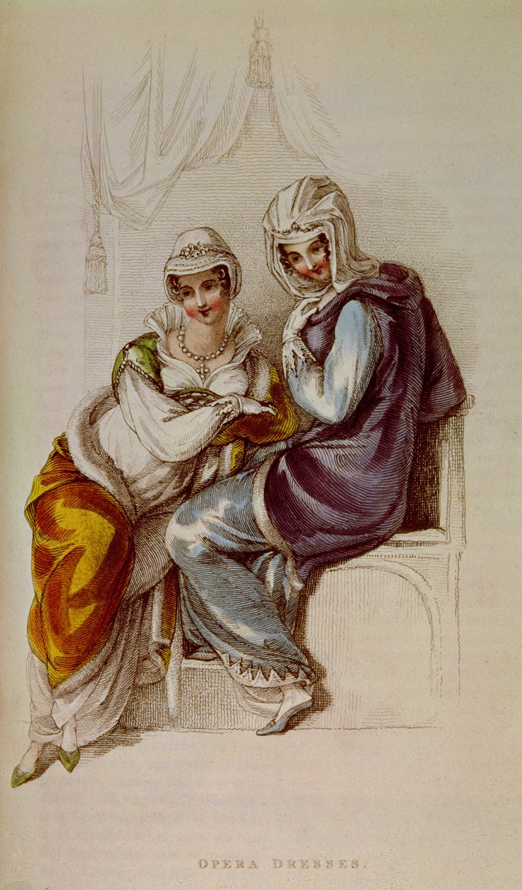Opera jurken, Ackermann print, 1811 door Unbekannt Unbekannt