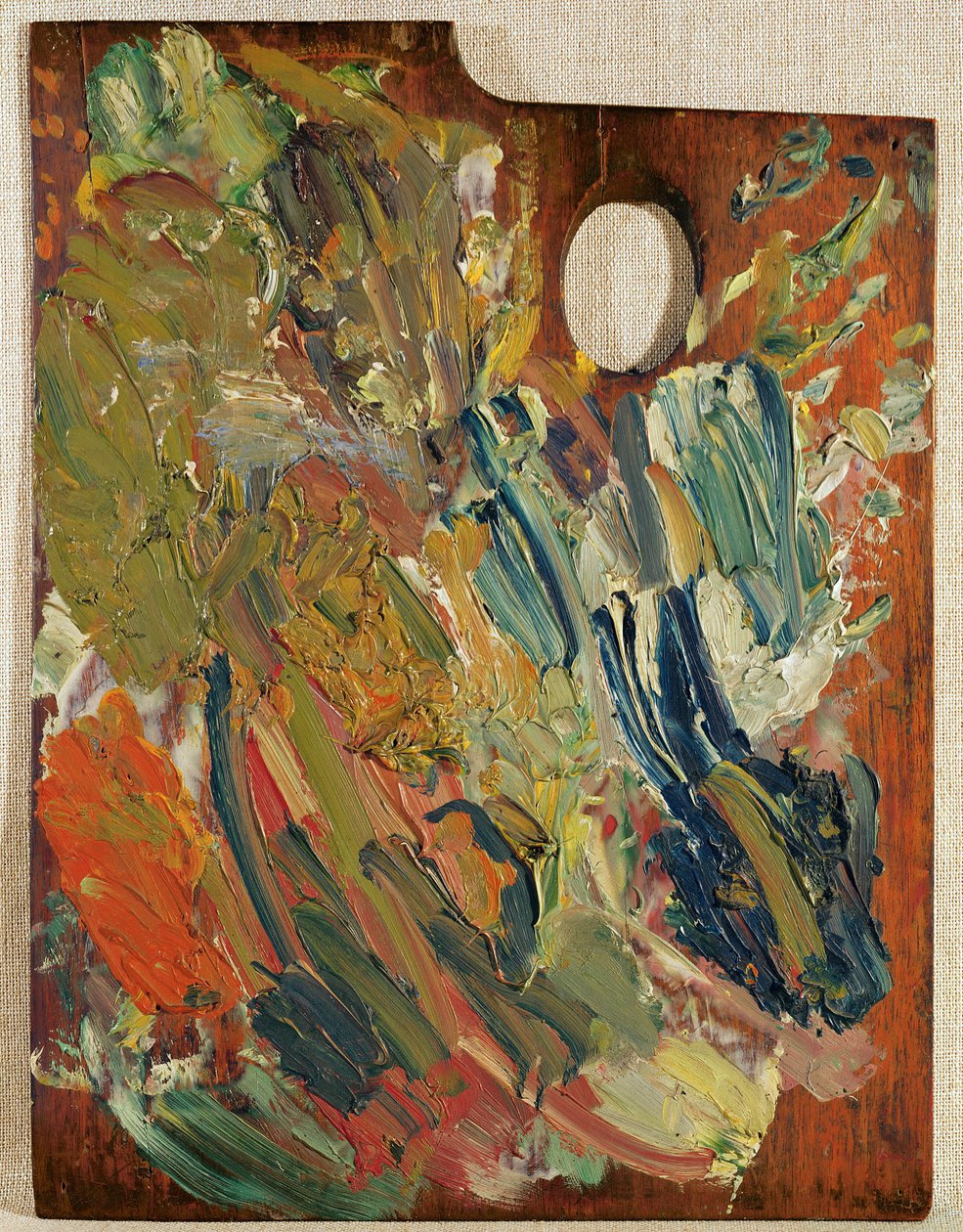 Het palet waarmee van Gogh 