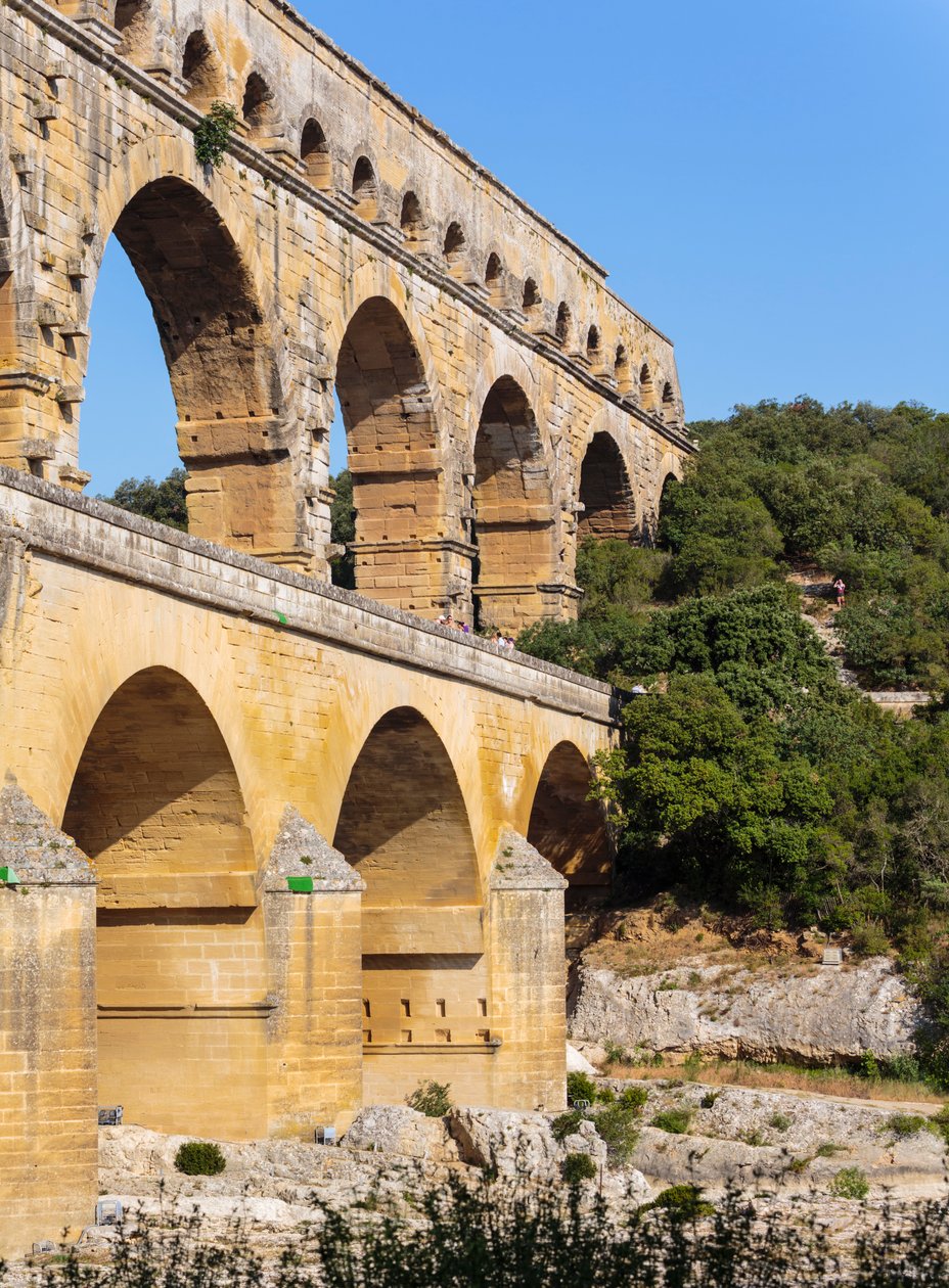 Pont du Gard, Romeins aquaduct, Frankrijk door Unbekannt Unbekannt