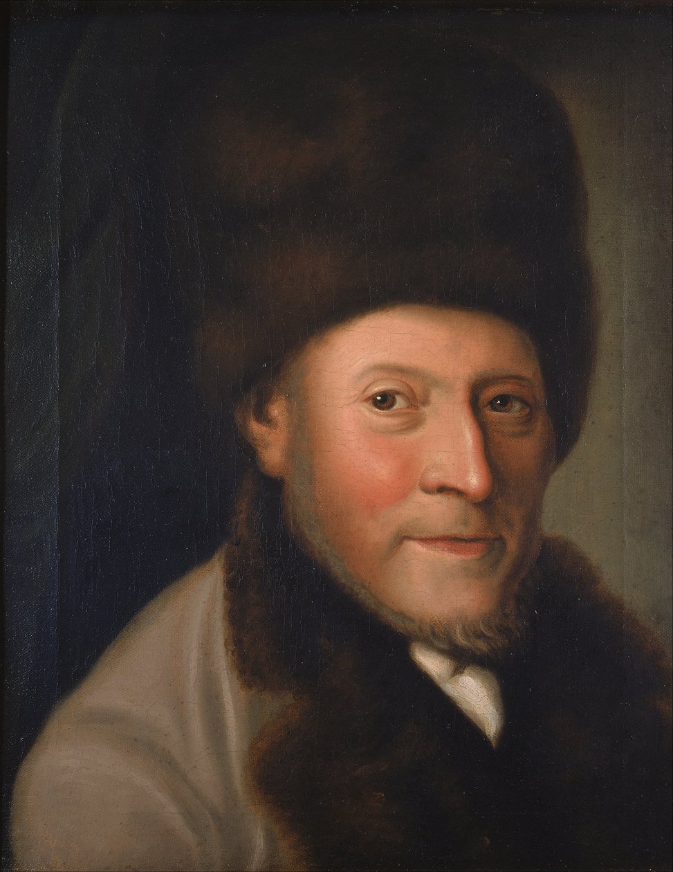 Portret van Isaac Jacob Gans door Unbekannt Unbekannt