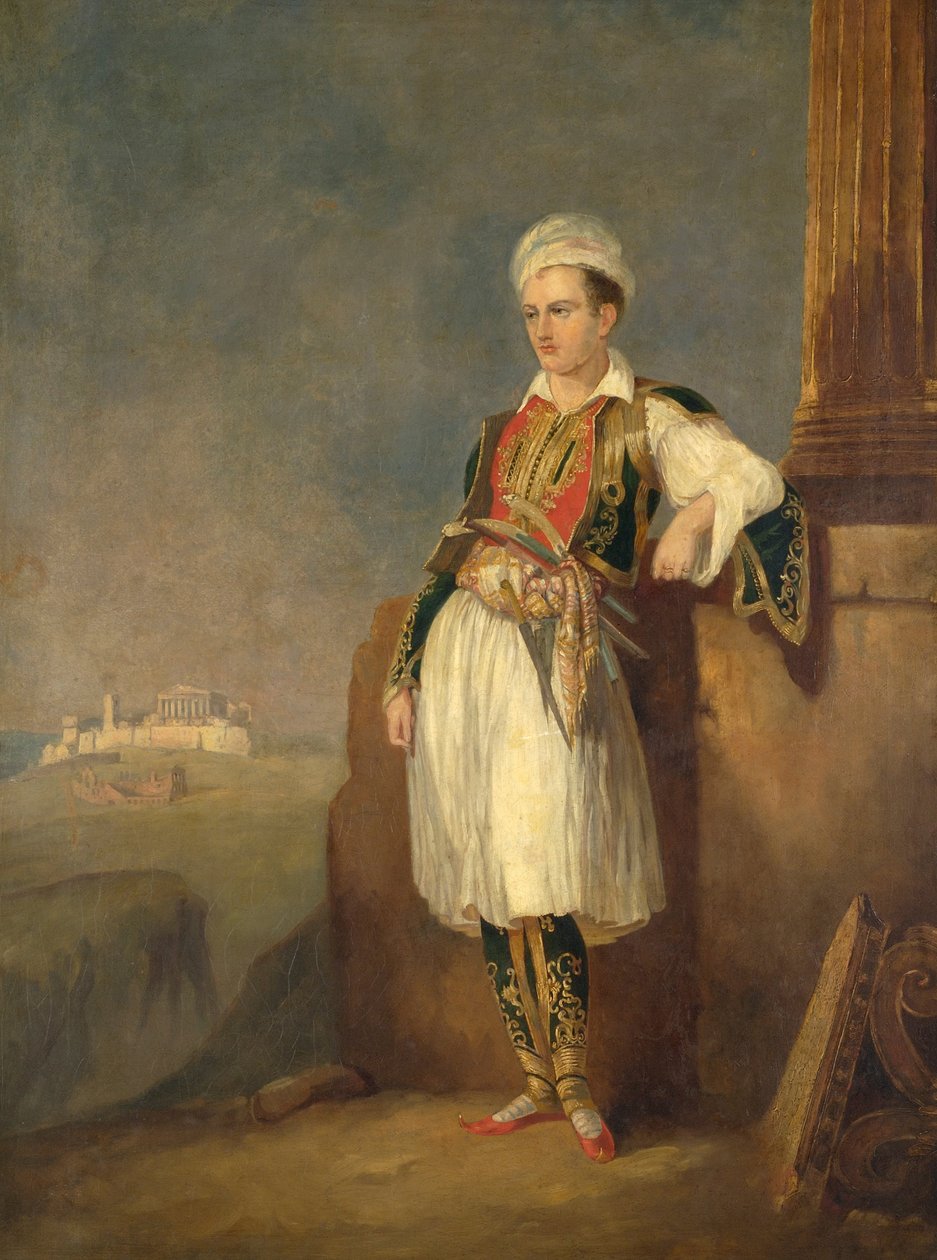 Portret van Lord Byron door Unbekannt Unbekannt