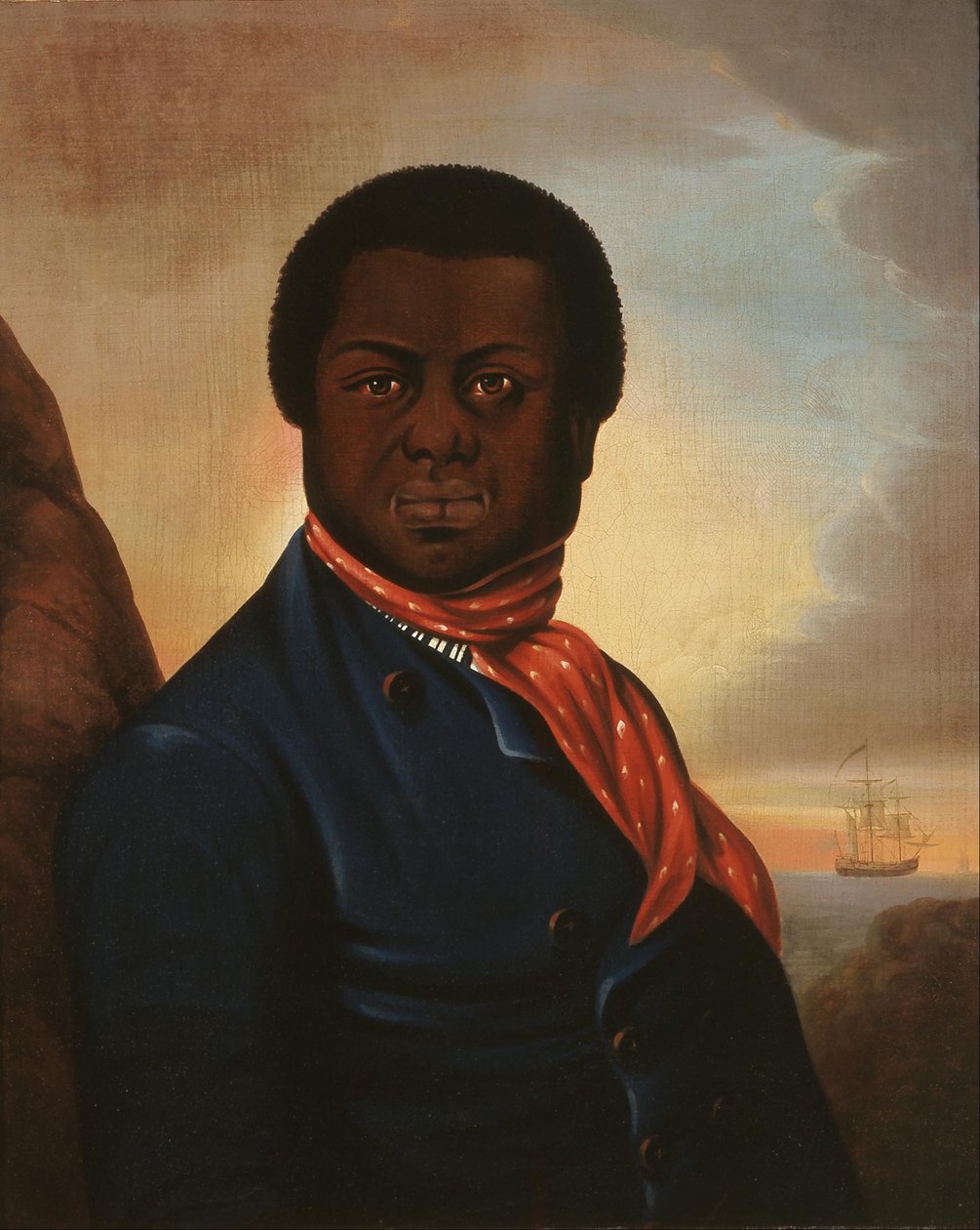 Portret van een zwarte zeeman (Paul Cuffe) door Unbekannt Unbekannt