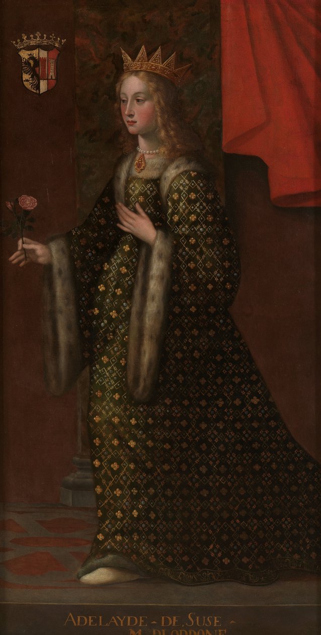 Portret van Adelaide di Susa, vrouw van Oddone door Unbekannt Unbekannt