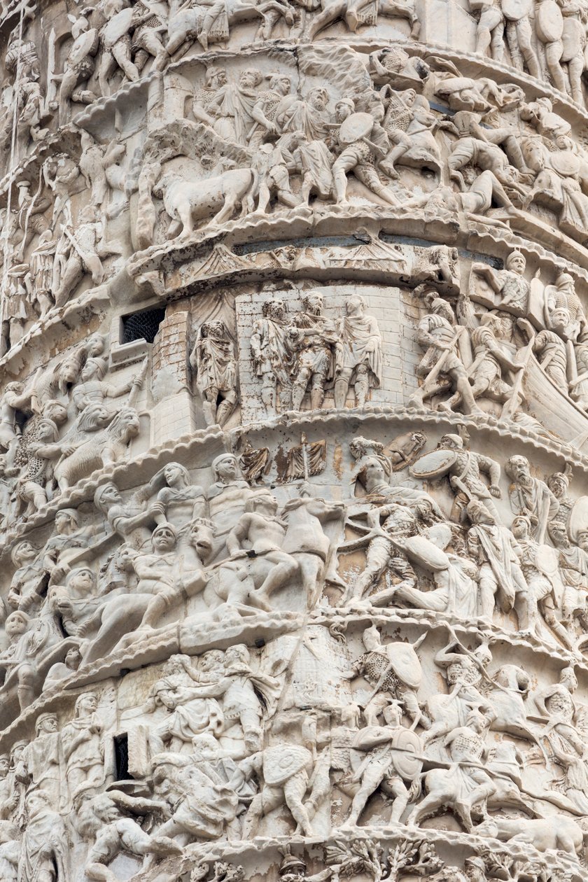 Rome, Italië. Zuil van Trajanus door Unbekannt Unbekannt