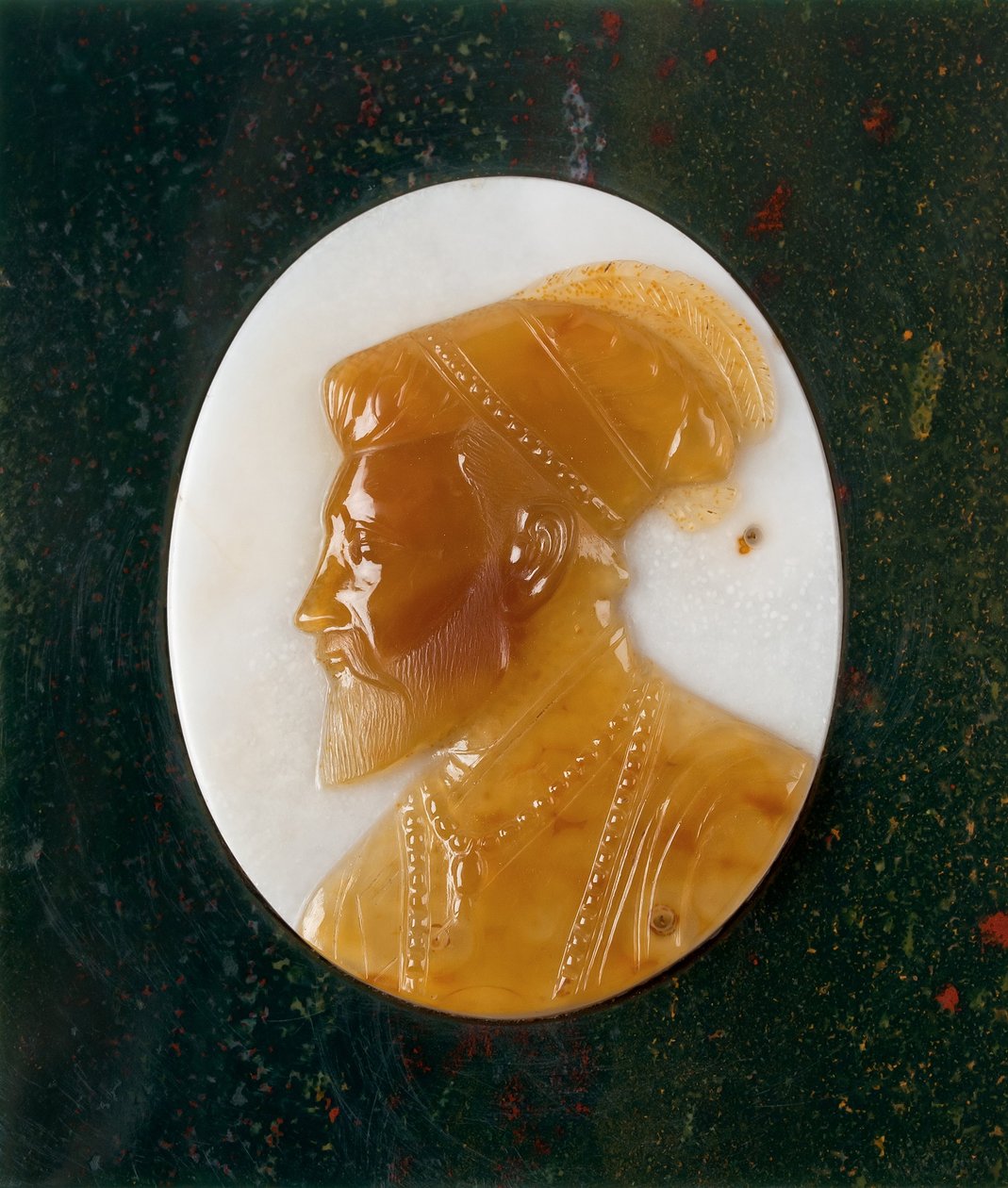 Sardonyx en bloedsteen portret door Unbekannt Unbekannt