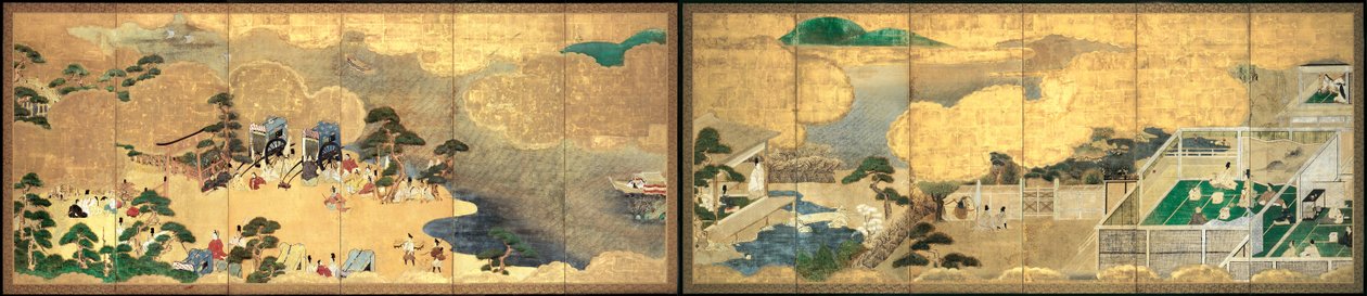 Scènes uit het verhaal van Genji (Genji monogatari) door Unbekannt Unbekannt