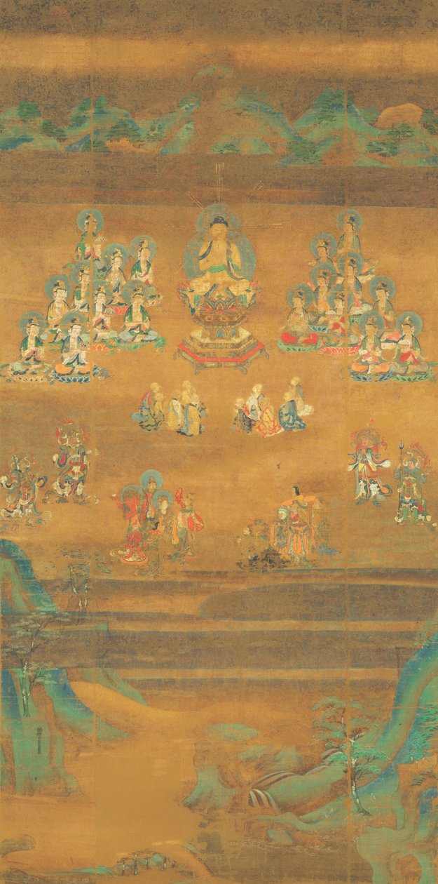 Shaka predikend op Vulture Peak, Nara Nationaal Museum door Unbekannt Unbekannt