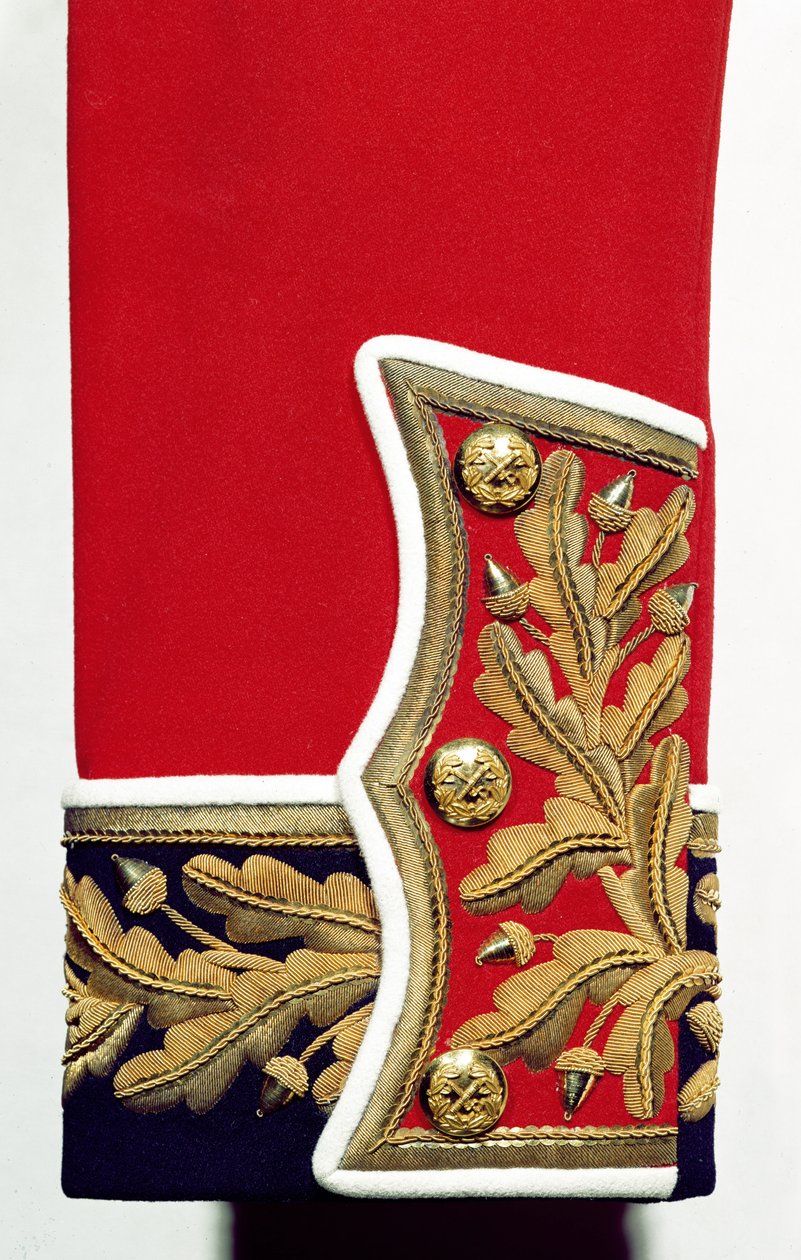 Mouwdetail van een Brits Legeruniform door Unbekannt Unbekannt