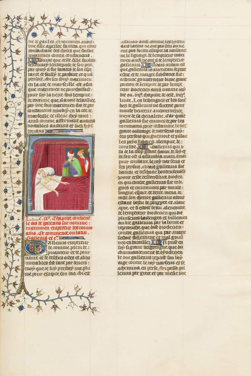 De verrotting van het vlees van de stervende keizer Galerius door Unbekannt Unbekannt