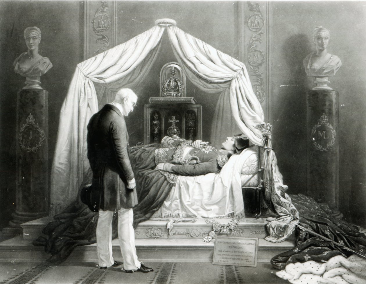 Het wassen model van de hertog van Wellington die naar Napoleon kijkt, ca. 1840 door Unbekannt Unbekannt