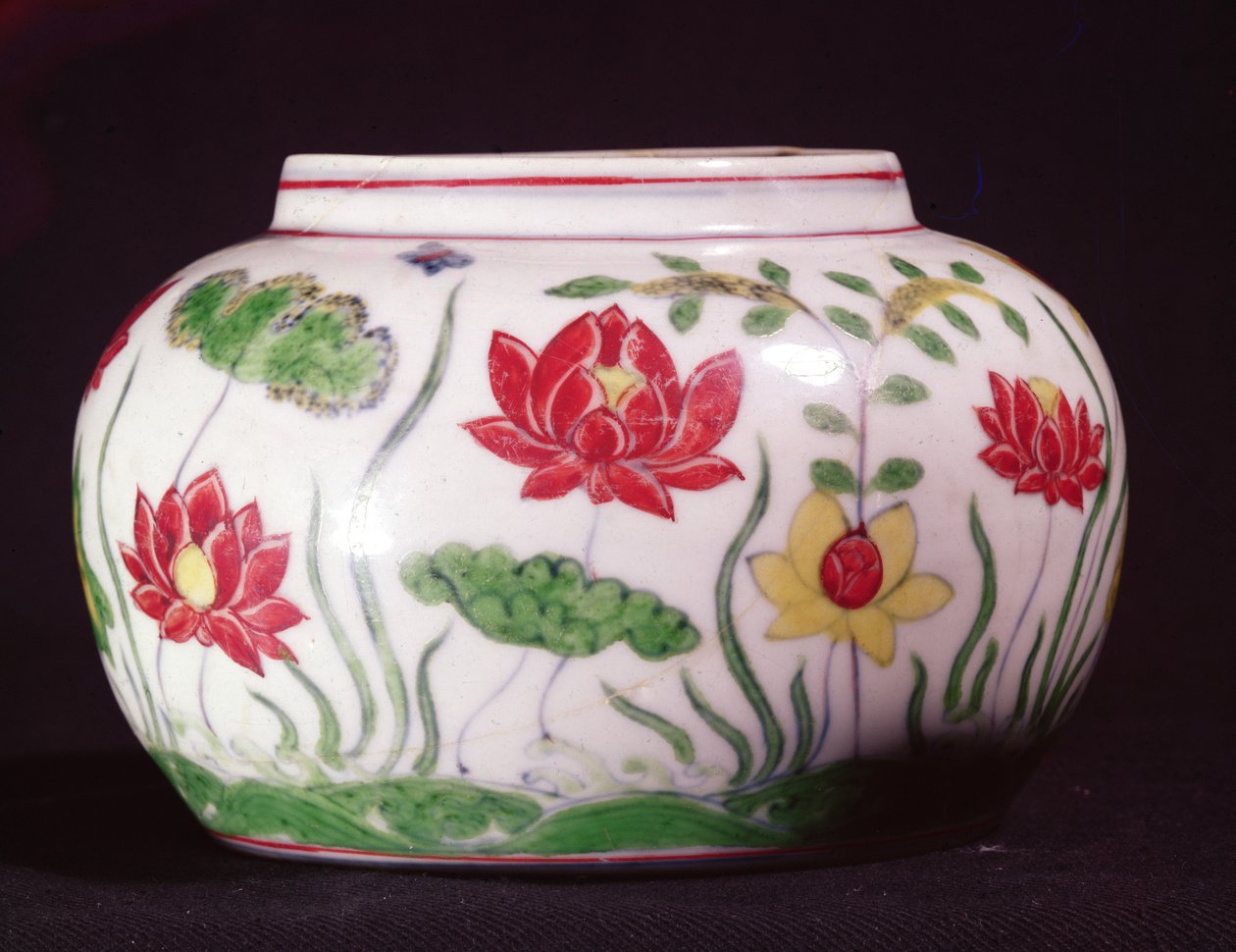 Tou tsai versierd in geëmailleerde kleuren, Cheng-Hua periode 1465-87 door Unbekannt Unbekannt