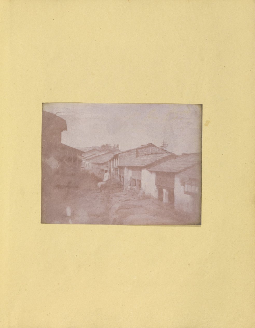 Onbekende maker, Brits, actief in India rond 1843 - (Dorpstraat, Waarschijnlijk in Uttar Pradesh, Noord-India) door Unbekannt Unbekannt