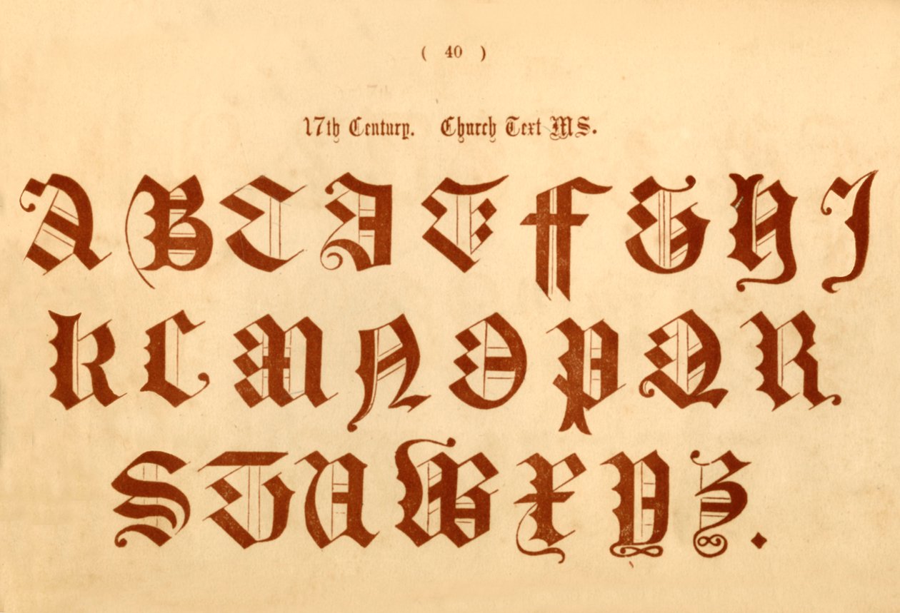 17e eeuw. Kerktekst MS., 1862 door Unbekannt