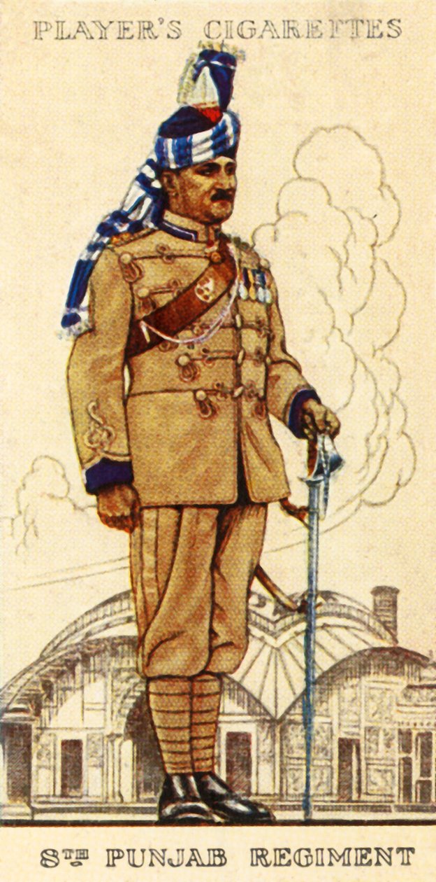 8e Punjab Regiment door Unbekannt
