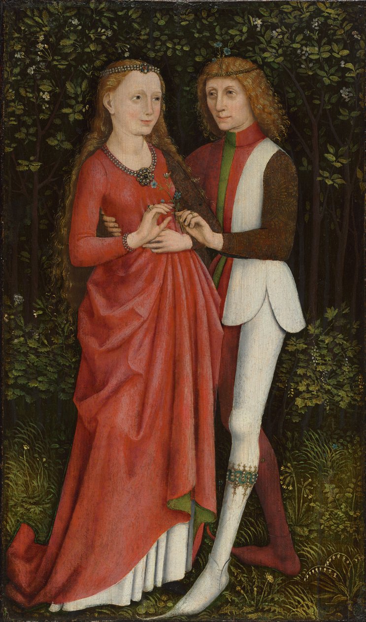 Een Bruidspaar, ca. 1470 door Unbekannt